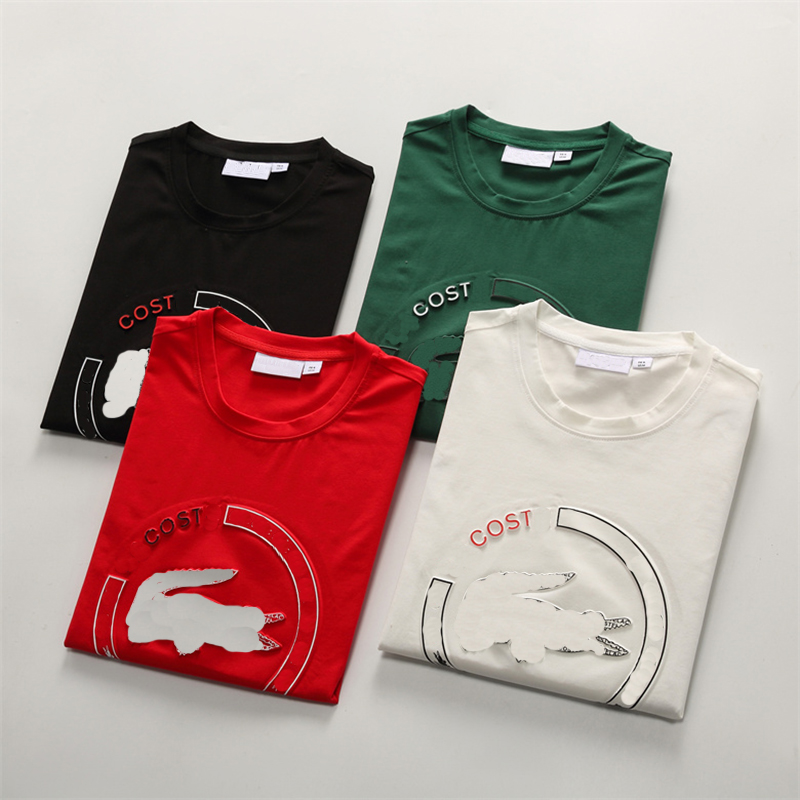 

Highquality men T-shirt Designer shirt High Street Embroidery Lacoste print clothing, 01