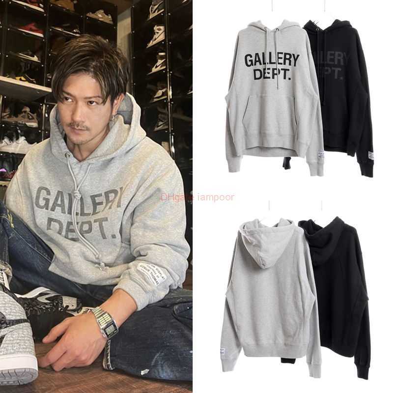 

Designer Clothing Galleries Mens Sweatshirts Galleryes Depts Chest Letter Printing Brushed Sweater Fashion of American High Street Simple Hoodie Luxury Casual Pu, Shipping fee