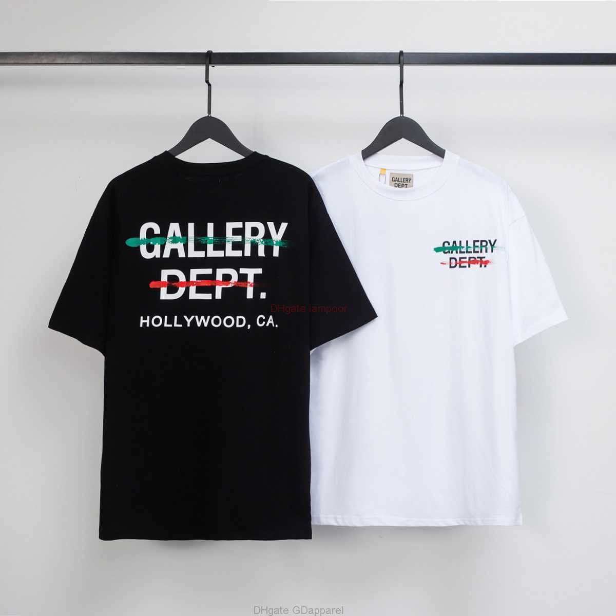 

Designer Fashion Clothing Tees Tshirt American Fashion Brand Galleryes Depts hollywoods Exclusive Handpainted Pure Cotton Double Yarn Casual Short Sleeved Tshir, White zfz d3011