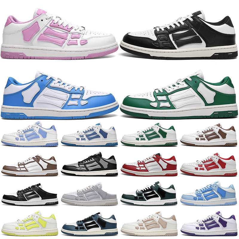 

Designer running shoes men women Athletic Shoe Skel Top Low mens sneakers Black White Orange Lace Up Amiris Trainer Amiri outdoor trainers, #1