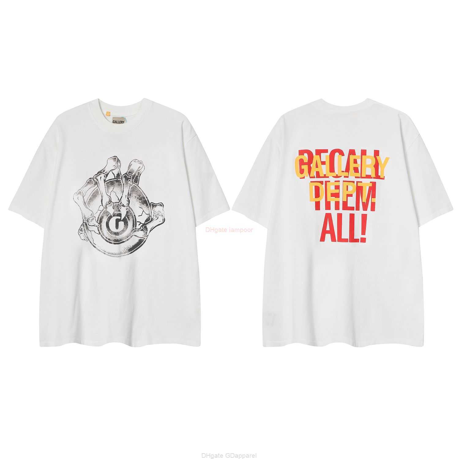 

Designer Fashion Clothing Tees Tshirt Street Handsome Niche Galleryes Depts High Street Loose Fitting Trend Summer American Printed Short Sleeved Tshirt Tops for s, White