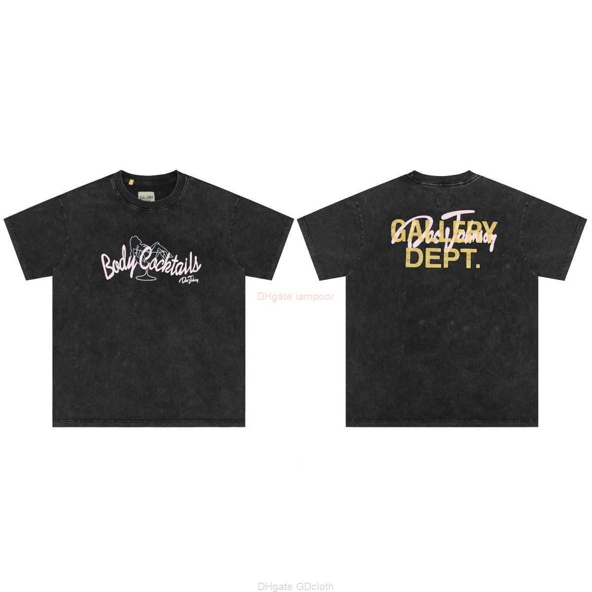

Designer Fashion Clothing Tees Tshirt American High Street Galleryes Depts Beauty Cocktail Print Washable Old Tshirt Loose Mens Womens Short Sleeve Summer Tops for, Wash and make old