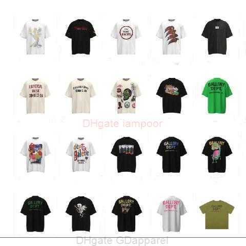 

Designer Fashion Clothing Tees Tshirt Classic High Street Galleryes Depts Old Wash Water Handpainted Graffiti Print Ins Shortsleeved Tee Luxury Casual Tops Street, 49