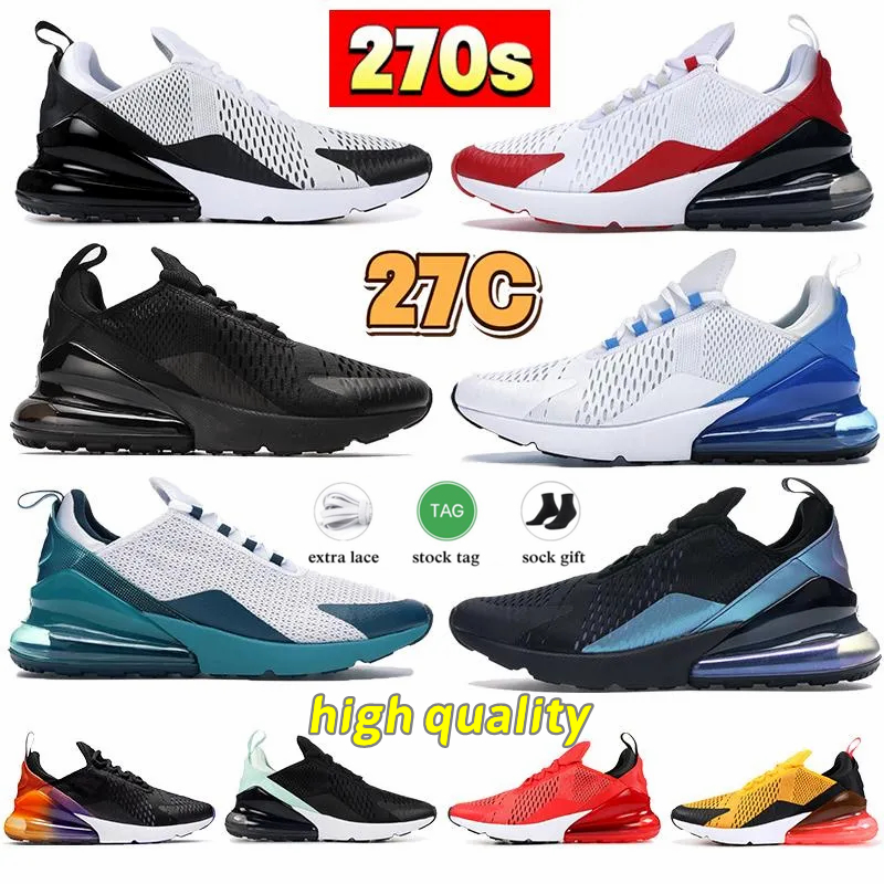 

Mens triple black 270s 27C womens running shoes dusty cactus X white metallic university gold anthracite Light Bone Hot Punch spirit teal sports sneakers trainers, 28