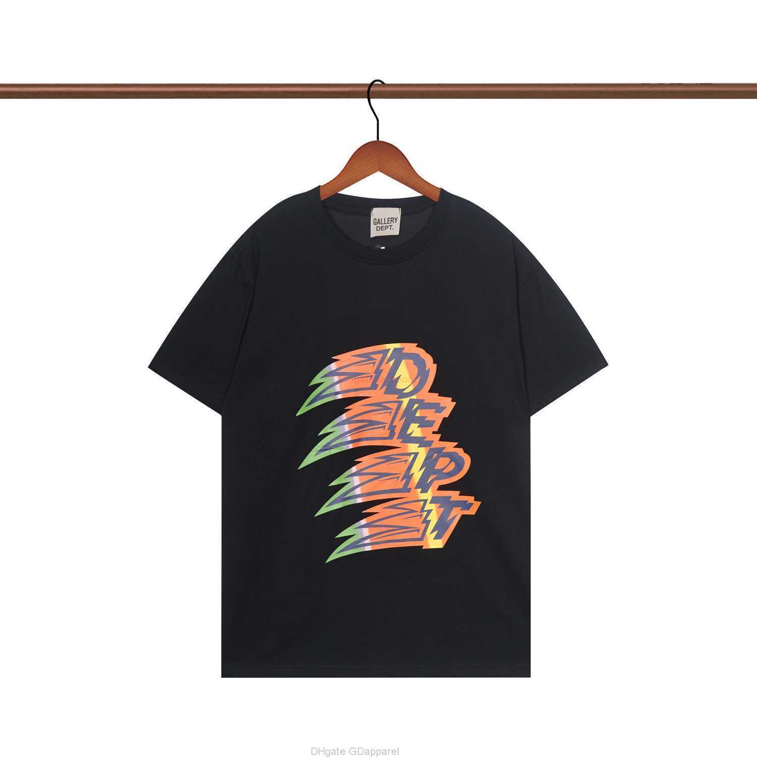 

Designer Fashion Clothing Tees Tshirt New Galleryes Depts Flame Letter Printing Short Sleeved Tshirt Fashion Versatile Small Group Tshirt Classic Style Luxury Cas, White