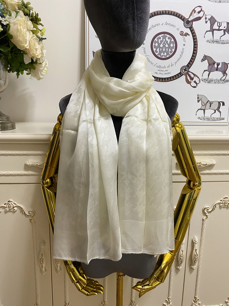 

women's scarf 100% silk lace material plain Thin and soft long scarves for women size 180cm - 80cm
