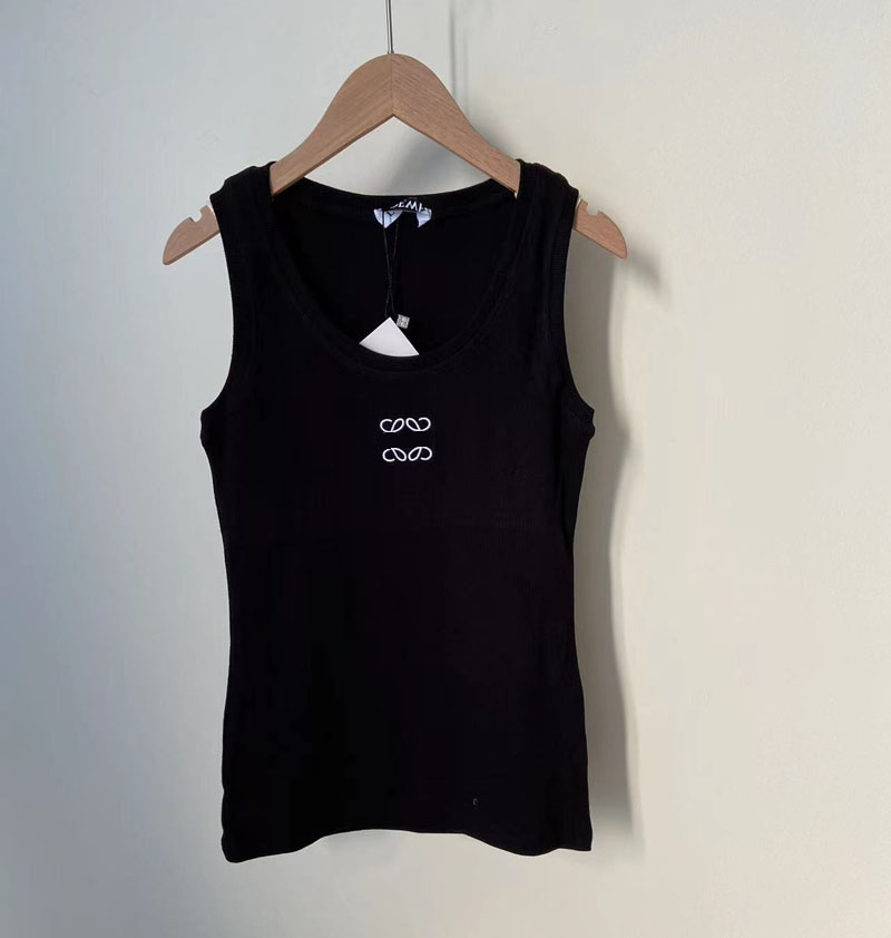 

Women's Designer Knitted T-shirt Embroidered Tank Top Yoga Tank Top Sports Tank Top