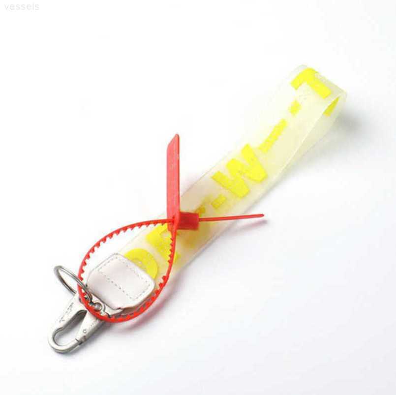 

Keychains Luxury Fashion Key Rings Brand Offs Keychains Clear Rubber Jelly Letter Print Keys Ring Men Women Canvas Keychain Camera Pendant Belt 3.5x25cm Keyring 57av