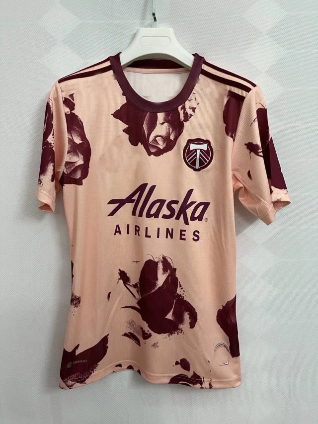 

2023 Men Portland Timbers pink soccer jerseys home away green Football Shirts S-2XL, Pink fan