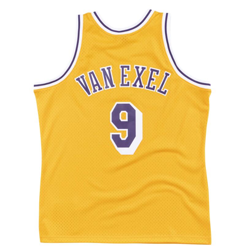 Stitched Nick Van Exel basketball Jersey S-6XL Mitchell & Ness 1996-97 Mesh Hardwoods Classics retro version Men Women Youth jerseys