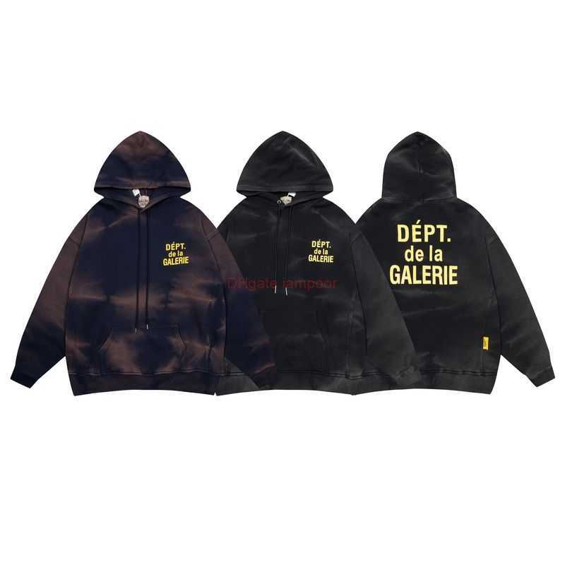 

Designer Clothing Galleries Mens Sweatshirts Galleryes Depts De La Galerie Printed Tie Dyed Washable Old Hoodie Sweater for Men Women Luxury Casual Pullover jacket, Shipping fee
