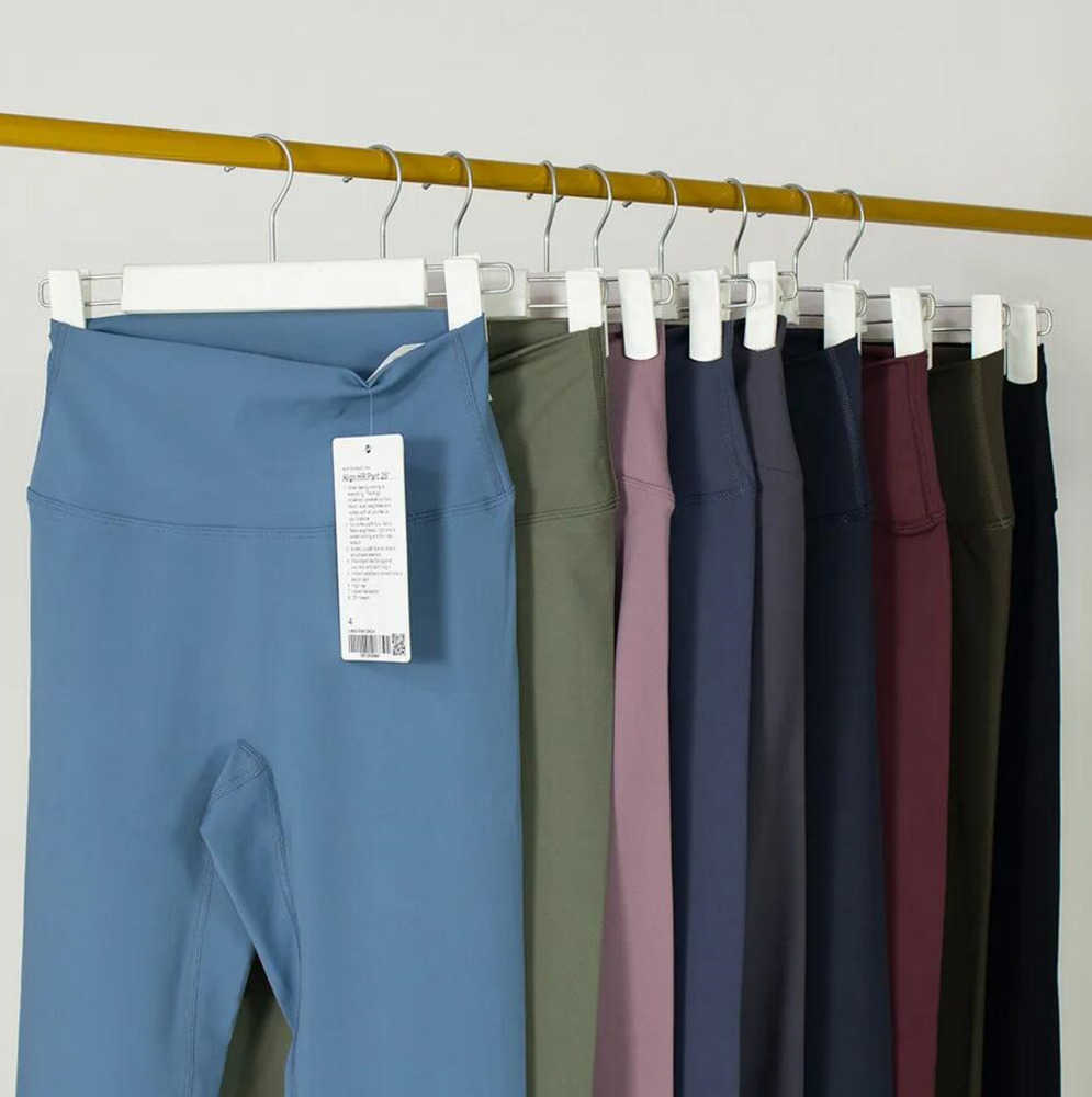 

Designer Womens lulu align leggings top lu yoga knee length women gym legging high waist pant Elastic Fitness Lady Outdoor Sport lululemens 52ess, Mysterious green