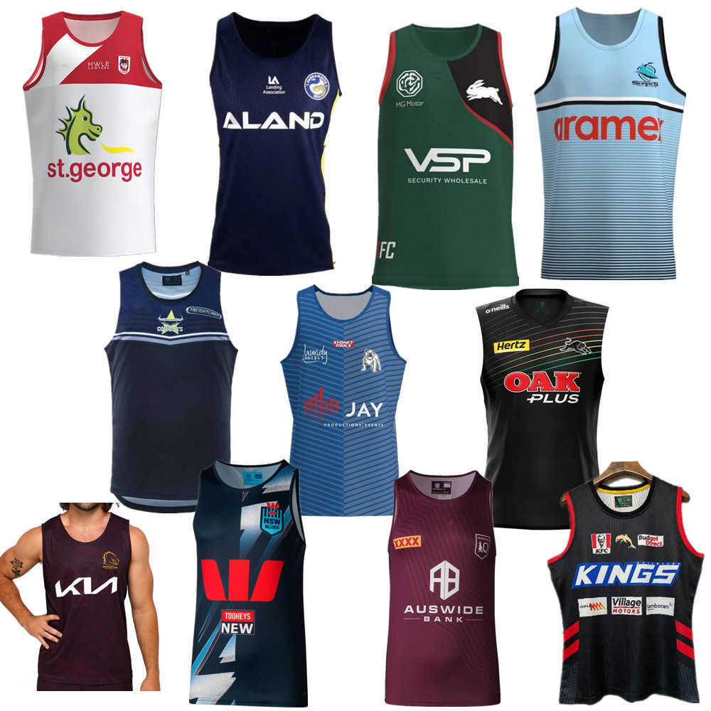 

Bfy8 New Men's T-shirts Fashion Rugby Australia All Teams Rugby Jersey Singlet 2023 Broncos Parramatta Eels Sharks Bulldogs Cowboys Rabbitohs Panthers Nsw Qld Vest, Blues