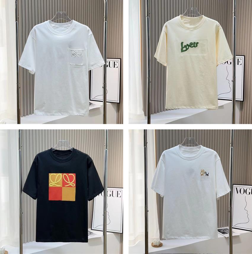 

Designer Men's T-Shirts Tee Anagram cotton-blend tee top Shorts Women's printed embroidery Crew Neck Sleeve Shorts Ladies solid Elastic Femme Vintage Tshirts Tops