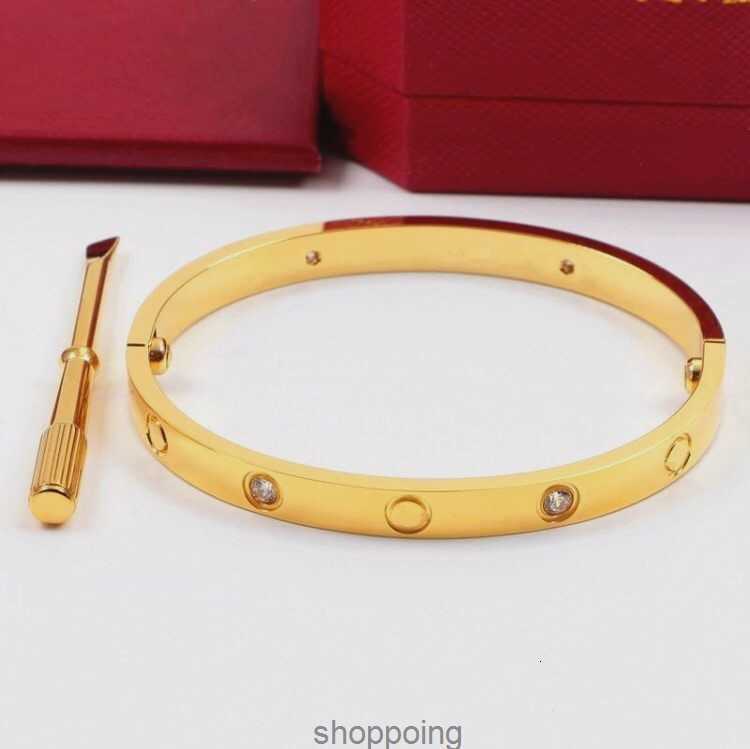 

Steel Bangle Love Bracelet Silver Rose Gold Screwdriver Bracelets for Women and Men Couple Jewelry with Velvet Bag2ub5