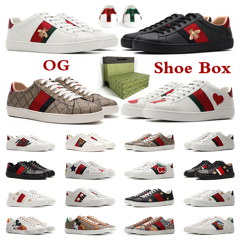 

Fashion Men Women Casual Designer Shoes Ace Bee Green Embroidered Canvas Genuine Leather Sneakers Bees Outdoor Mens Womens Sports Trainers, 36-45 volt orange