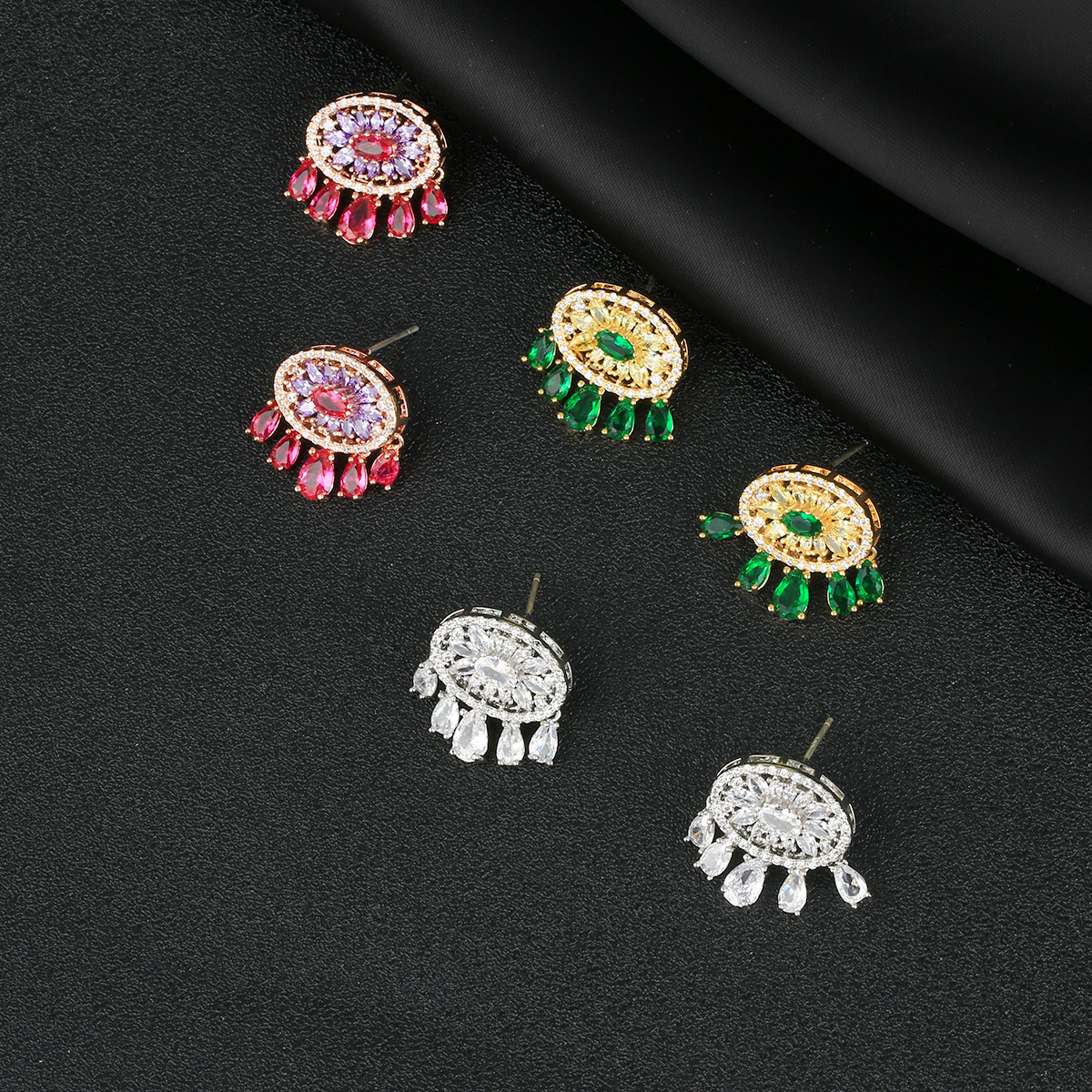 

Fashion Earring Stud Micro Inlays diamond copper Women Men Earrings Ladies Ear Studs Designer Jewelry gifts MER3401