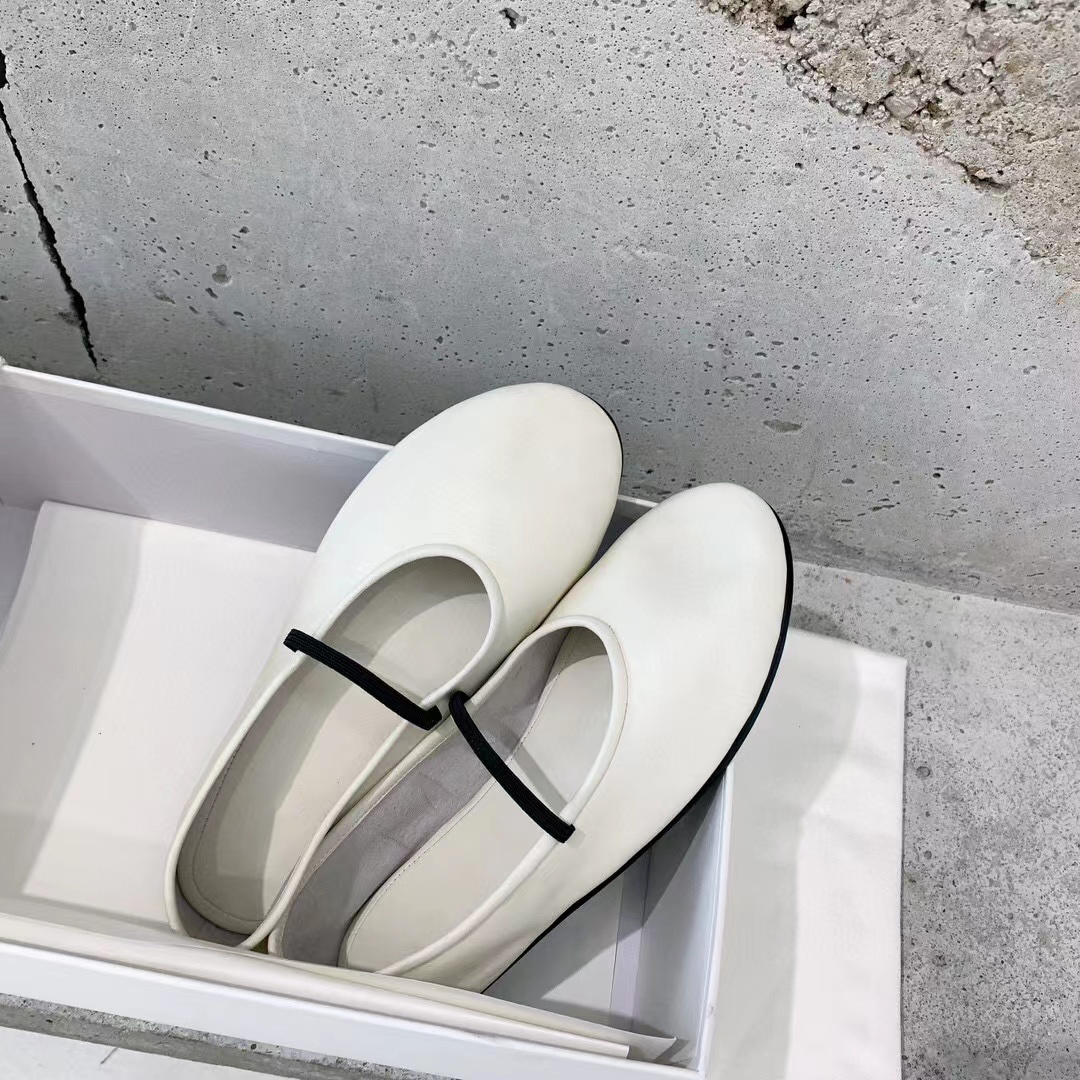 

The Row Ava leather Ballet Flat Shoes Designer Women Fashion leisure Ava Ballet Shoes Sheepskin Canal Retro High quality Soft Ballet Shoes Size 35-40, Color7