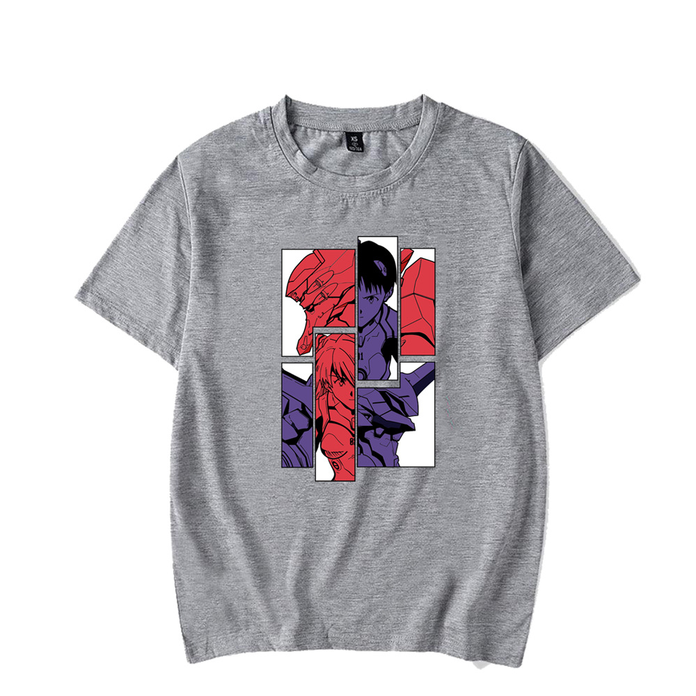 

T-shirt Designer T-shirt Men's Cartoon Anime T-shirt Boys and Girls Short Sleeve Women's Fashion Loose Versatile Couple Wear Breathable Casual XS-XXXXLGray, White