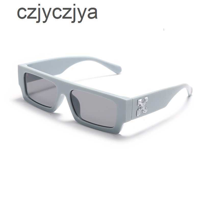 Sunglasses Fashion OFF W sunglasses Luxury Offs White 2021 new small square trend off glasses bright yellow WomenGHII