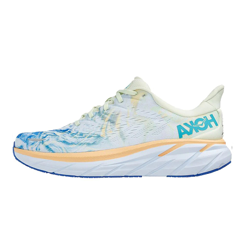 

Hoka One One Running Shoes for men women Hokas Bondi 8 Carbon x 2 Clifton 8 Triple White Black On Cloud Blue Fog Shell Coral Peach Parfait Sneakers Trainers, A#3 leather triple white 36-45