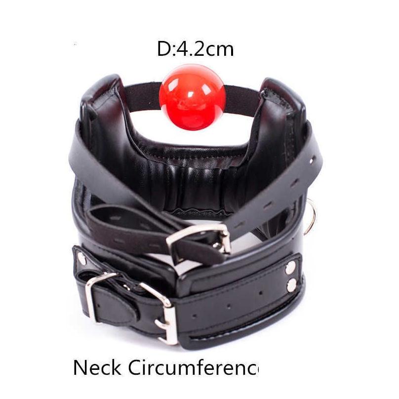 bondage massager bdsm bondage flirt toys of slave spong leather adjustable collar with silicone open mouth ball gag for women couples