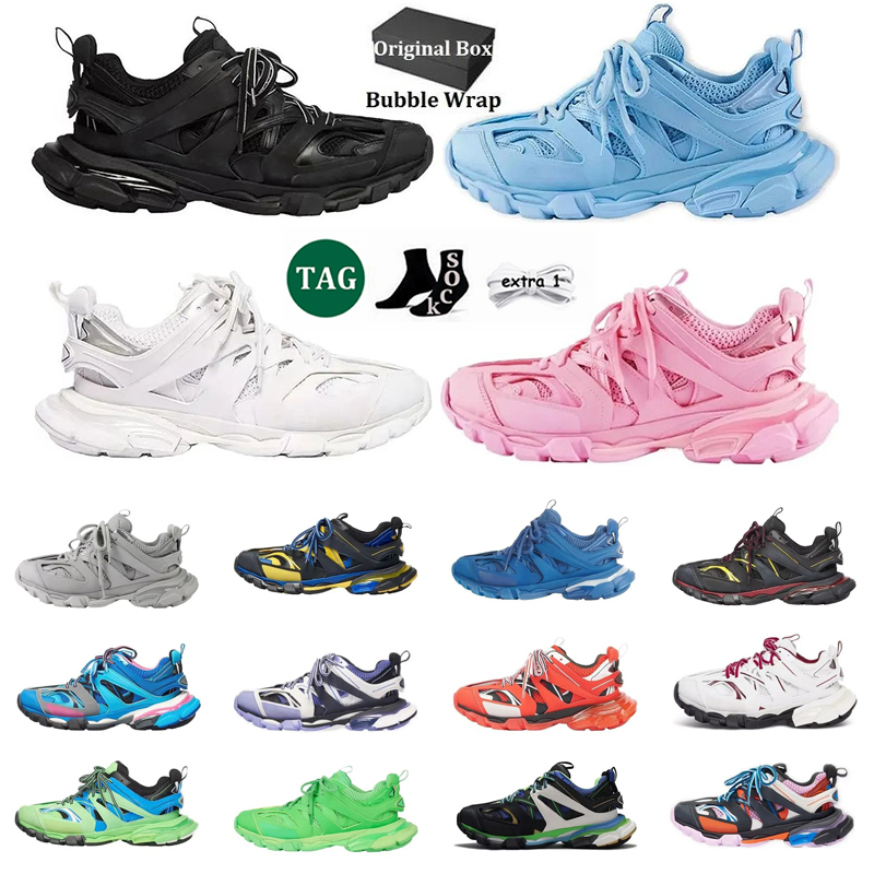 

2023 Luxury Men Women Casual Shoes Track 3 3.0 Triple white black grey Designer Sneakers leather Printed Platform trainers shoes, #2