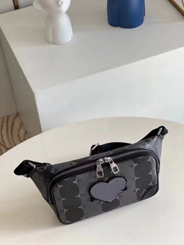 

M59338 NEW Shoulder Bag Men's Chest Bag Waistpack Suede Pattern