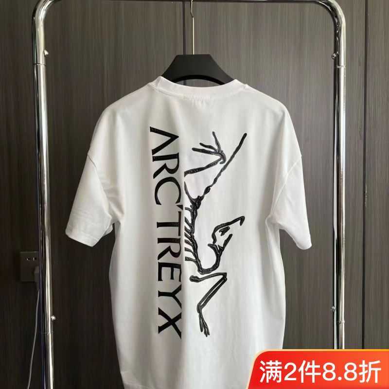 

Designer Fashion Clothing ARC TERYXES Tees Tshirt High version 2023 Summer Archaeopteryx Mens Womens Classic Cotton Printed Round Neck Short Sleeve Tshirt Loose Ve, White round necked bird -4