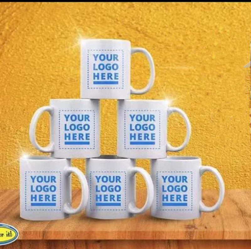 

11oz Sublimation Ceramic Mugs Blank Heat Transfer Blank White Coffee Cup DIY Gift