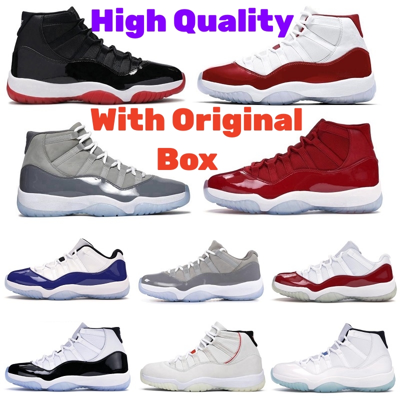 

High 11 Cool Gery low 11 men basketball shoes white Bred Concord 45 legend blue 25th Anniversary citrus Closing cap and gown platinum tint Designer sneakers 36-47, 35