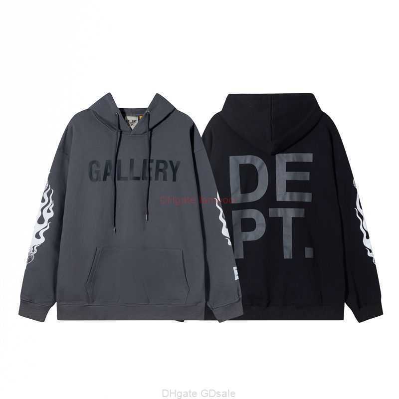 

Designer Clothing Galleries Hoodie Mens Sweatshirts Galleryes Depts American Flame Kylin Arm Letter Print High Street Loose Hoodie Fashion for Men Women Rock Hip ho, Shipping fee