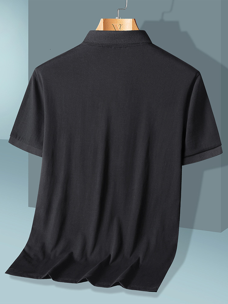 Cotton Shirts Mens Summer Short Slve Breathable Classic Polos Slim Fit Casual Polo Wear T Shirt Big Size 8XL 230517 M-8XL L260612