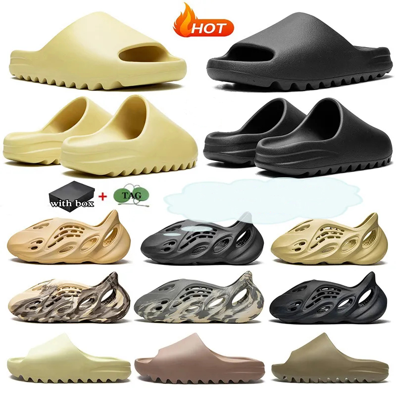 

Designer Slippers Men Woman slider Foam Runner Vermillion Mineral Blue Platform Onyx Pure Sandals Slide Slipper Ochre Bone Resin Clog Desert Ararat runr slide shoe