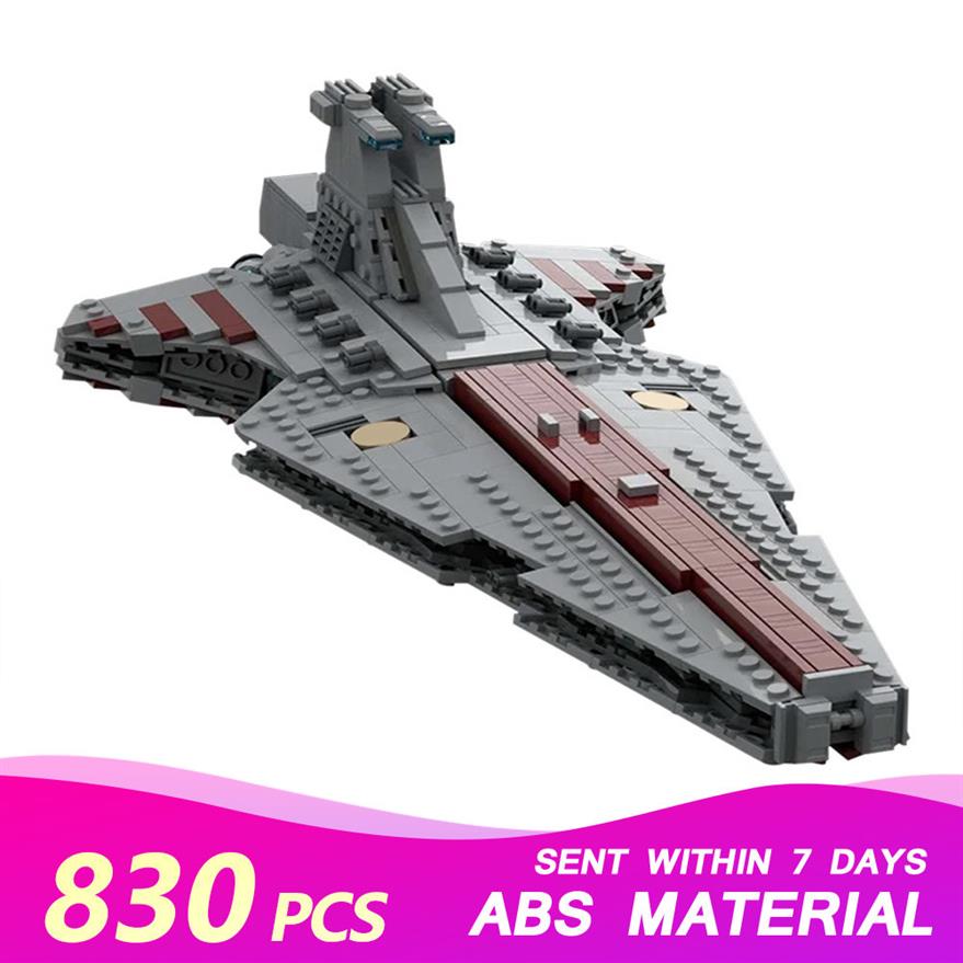 

MOC Space Series Wars Venator Republic Attack Cruiser Model Bricks Building Blocks DIY Educational Toy Xmas Gift For Kids 830PCS X275U