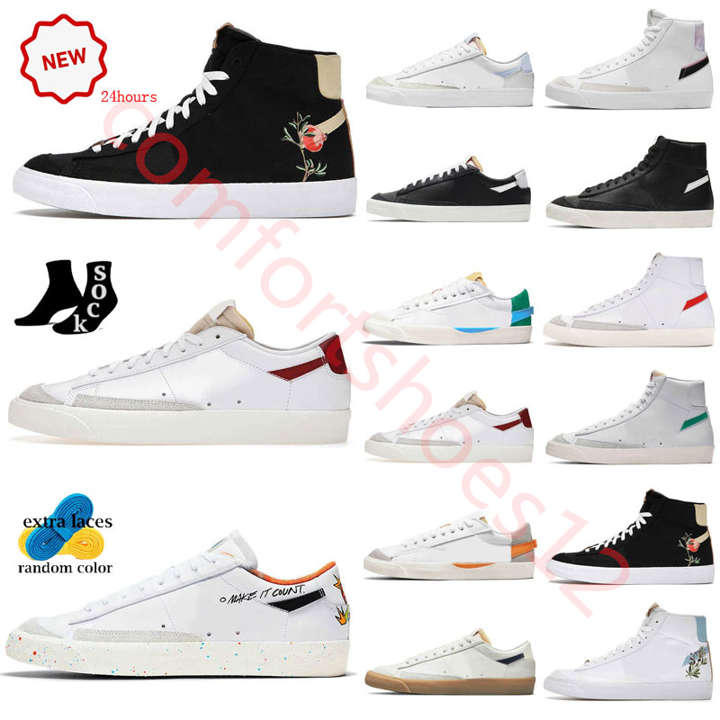 

blazer mid 77 White Game Royal Pomegranate vintage men Casual shoes women Black World Champ Light Bone Bright Crimson Habanero sports sneakers trainers outdoor, Color #21