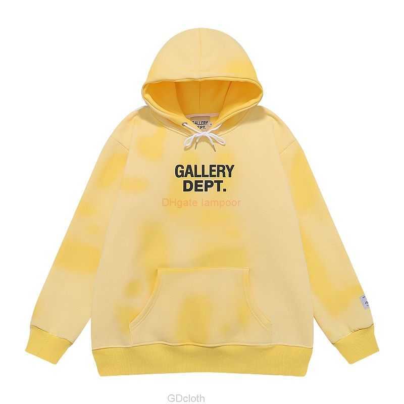 

Designer Clothing Galleries Hoodie Men's Sweatshirts Autumn Winter 2022 High Street Style Vintage Galleryes Depts.22fw Tie Dye Gradient Plush Hoodie Sweater, Shipping fee