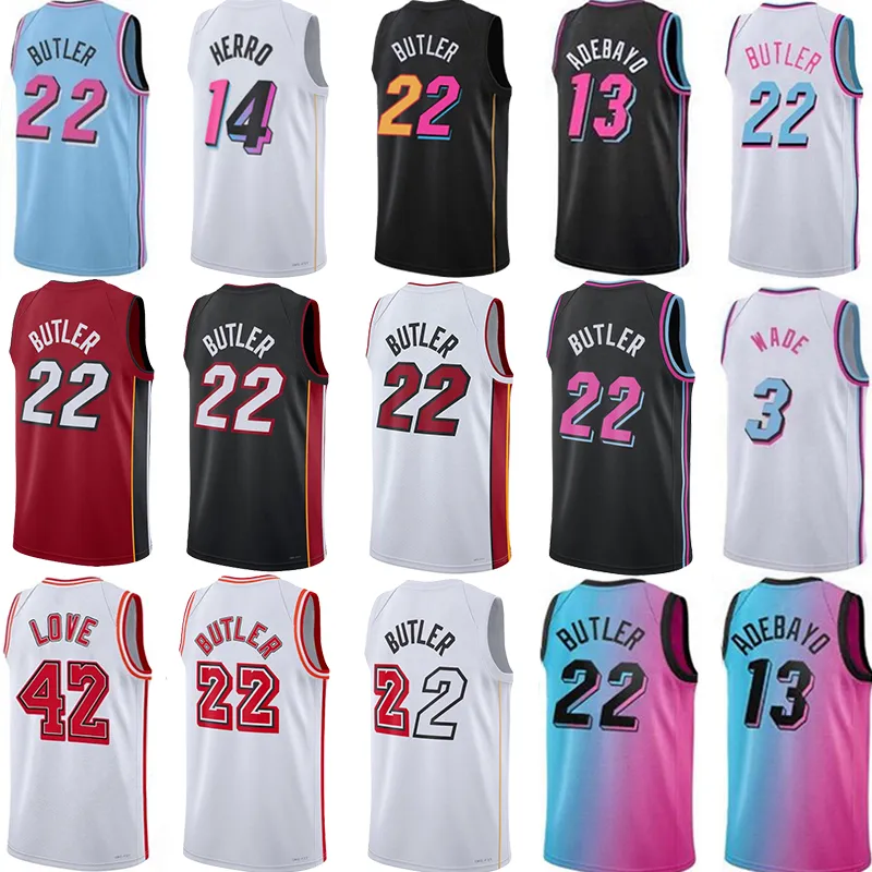 

Miamis Heats Custom Basketball Jerseys Jimmy Butler Dwyane Wade Kevin Love Tyler Herro Bam Adebayo Kyle Lowry Victor Oladipo Max Strus James, Colour 8