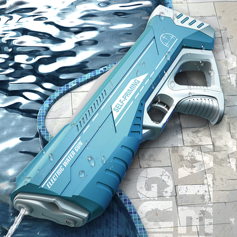 

Gun Toys Electric Continuous Water Gun Automatic Water Absorption Spray Gun High Pressure Powerful Technology Water Gun Outdoor Toy Gift 230518
