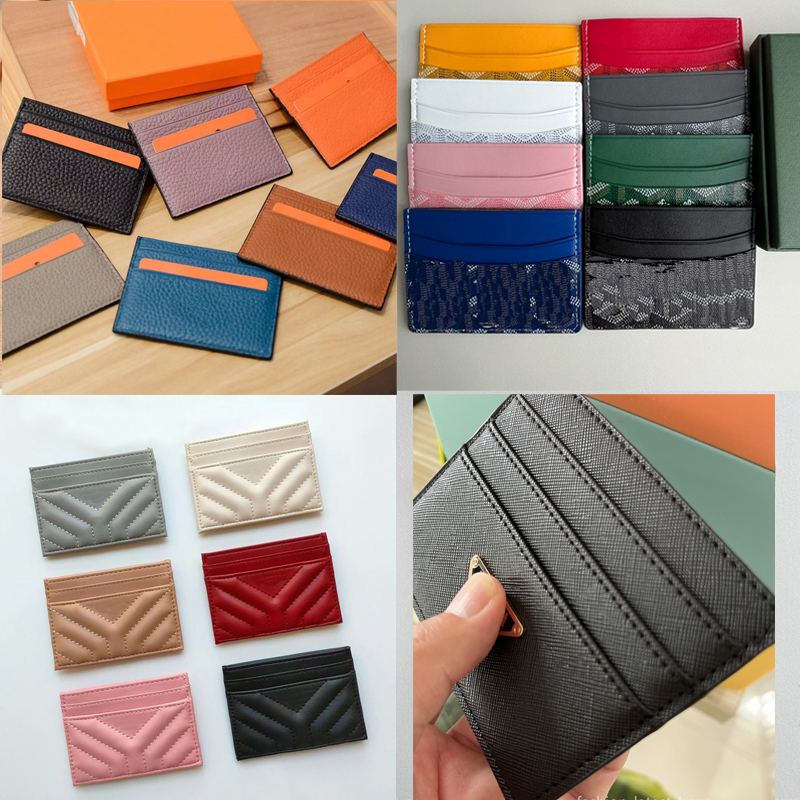

2023 new black id credit card holders women mini wallet package coin purse triangle brand fashion leather canvas men designer pure color double sided free with box, 23