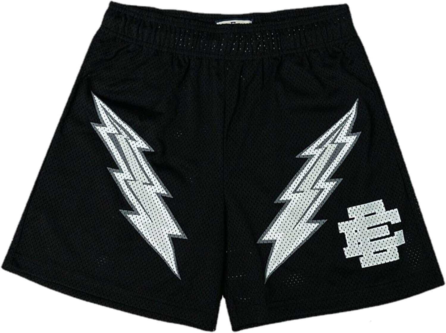 Shorts Brand Summer Sports Ervkgm Men's Lightning Mens Breathable Mesh Pants Fitness Running Beach for Men Women Fashion Pants Beach Active-image-866586393