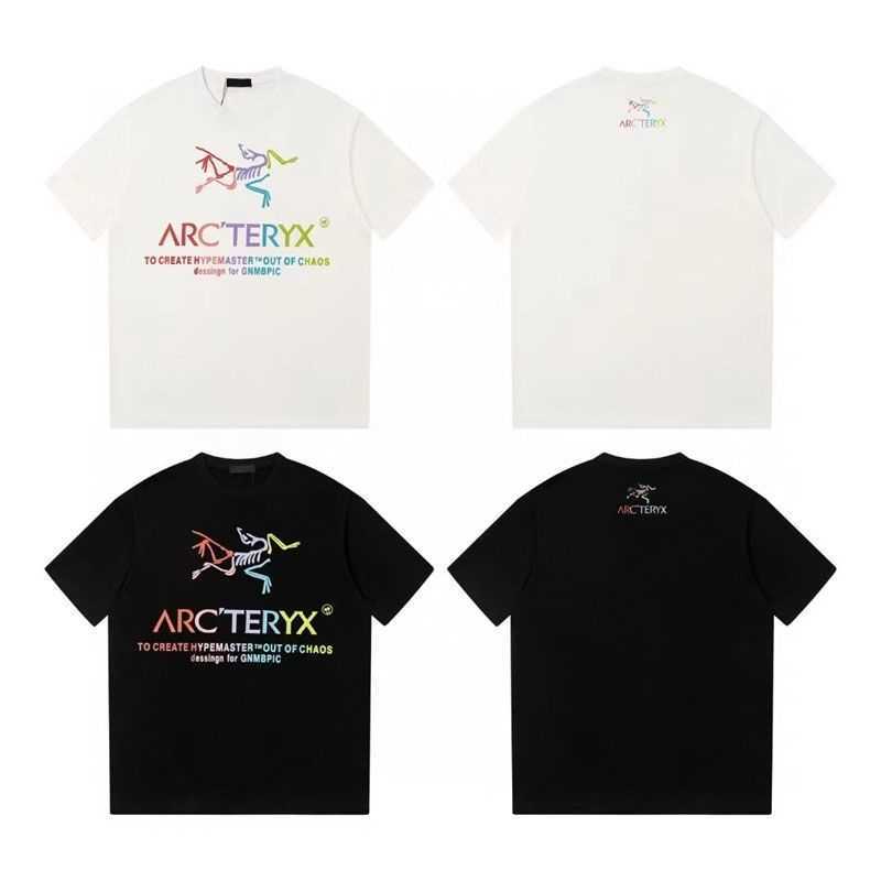 

Designer Fashion Clothing ARC TERYXES Tees Tshirt Early Spring 2023 High Edition Archaeopteryx Pure Cotton Printed Tshirt Versatile for Men Women Casual Round Neck, Black bird home yellow label