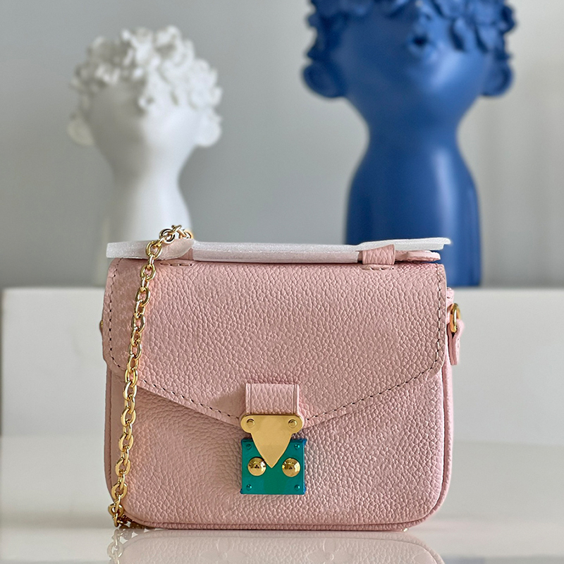 

Designer Chain bag Genuine leather Handbag 14CM Luxury Mini Flap bag Delicate knockoff Crossbody bag With Box YL167, M81390 h