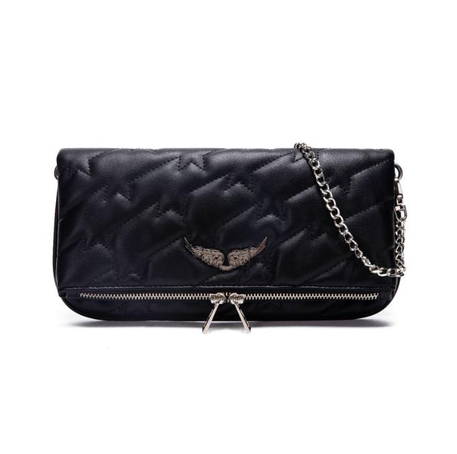

Designer Woman Bags For Women Zadig Voltaire Waist Shoulder bag Vintage Rivet Purse Original Box Genuine Leather cross body chain high grade quality, Dustbag