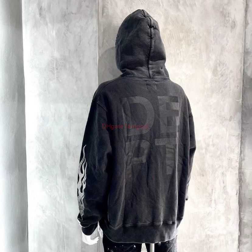 

Designer Clothing Galleries Hoodie Mens Sweatshirts Galleryes Depts Arm Flame Print Letter High Street Loose Hoodie for Men Women Casual Streetwear Tops Pullover j