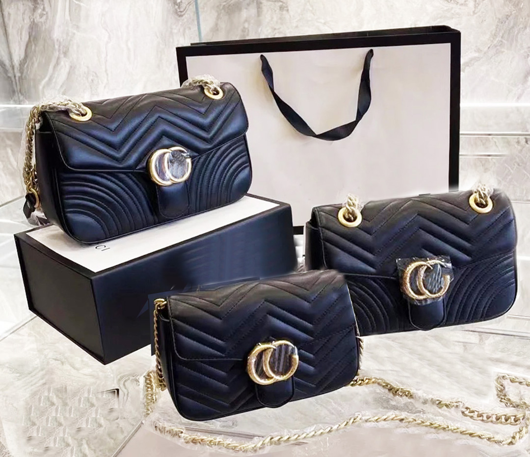 

Designer Bags Marmont Crossbody Bags 2 Gs Shoulder bag 3 Sizes LUXURY Fashion Classic Woman Chain Bag Messenger Handbag Wallet Clutch Metallic With Serial Number, #21