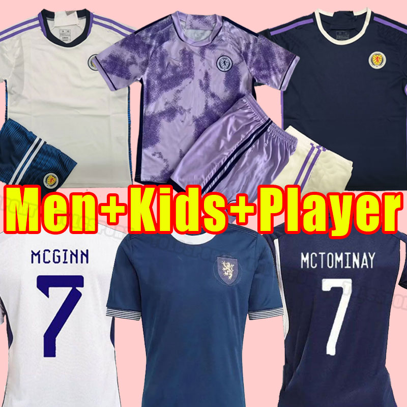 

150TH 22/23/24 Scotland Soccer Jerseys National Team John McGinn Scott McTominay Andy Robertson FRASER ADAMS HANLEY DYKES men kids kit football shirts player version, Home+patch