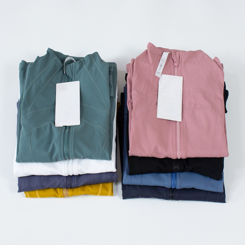 

Womens Yoga Jacket Women Define Workout Sport Coat Fitness Jacket Sport Quick Dry Activewear Top Solid Zip Up Sweatshirt Sportwear Hot Sell lu-068, 002