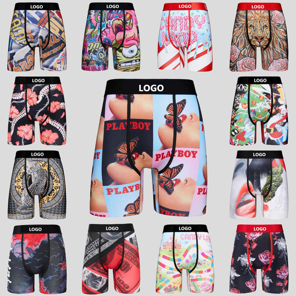 

Mens Boys Shorts Sports Pants Underwear Summer Trendy Plus Size Desinger Vendor Underwear Breathable Boxers Briefs With Bag, P30