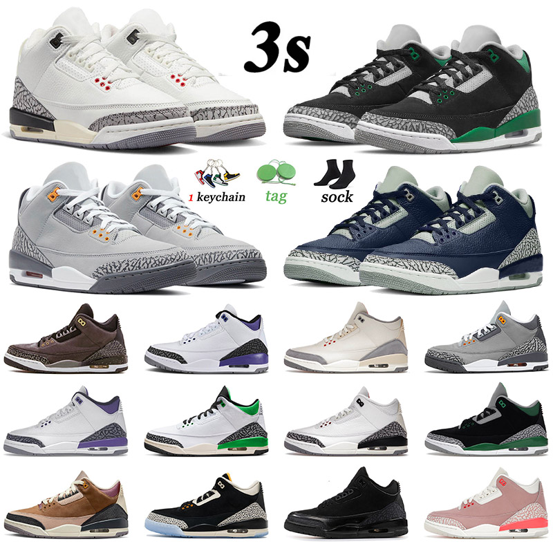 

2023 Design New Basketball Shoes Jumpman 3 Sports 3s Wizards Fire Red Wizards Lucky Green Racer Blue Fire Red Dark Irisr Men Women Sneakers Sports Shoes, D7 2020 unc